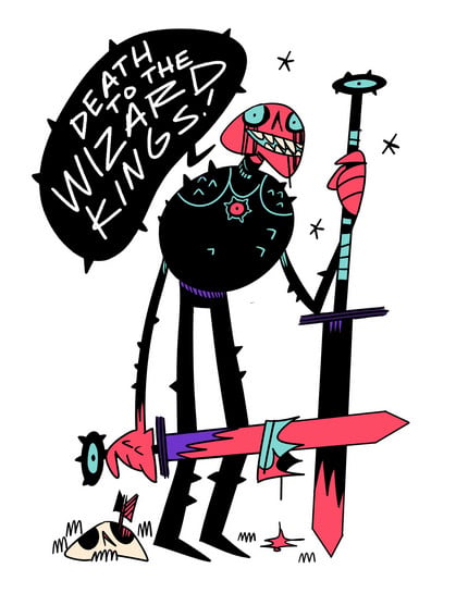 Marie Enger’s original drawing of Hate Pit