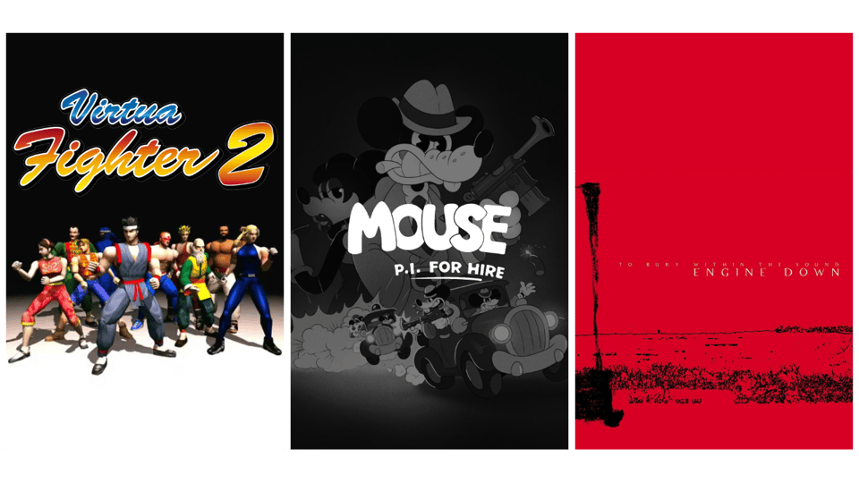 virtua fighter 2, mouse pi for hire, engine down