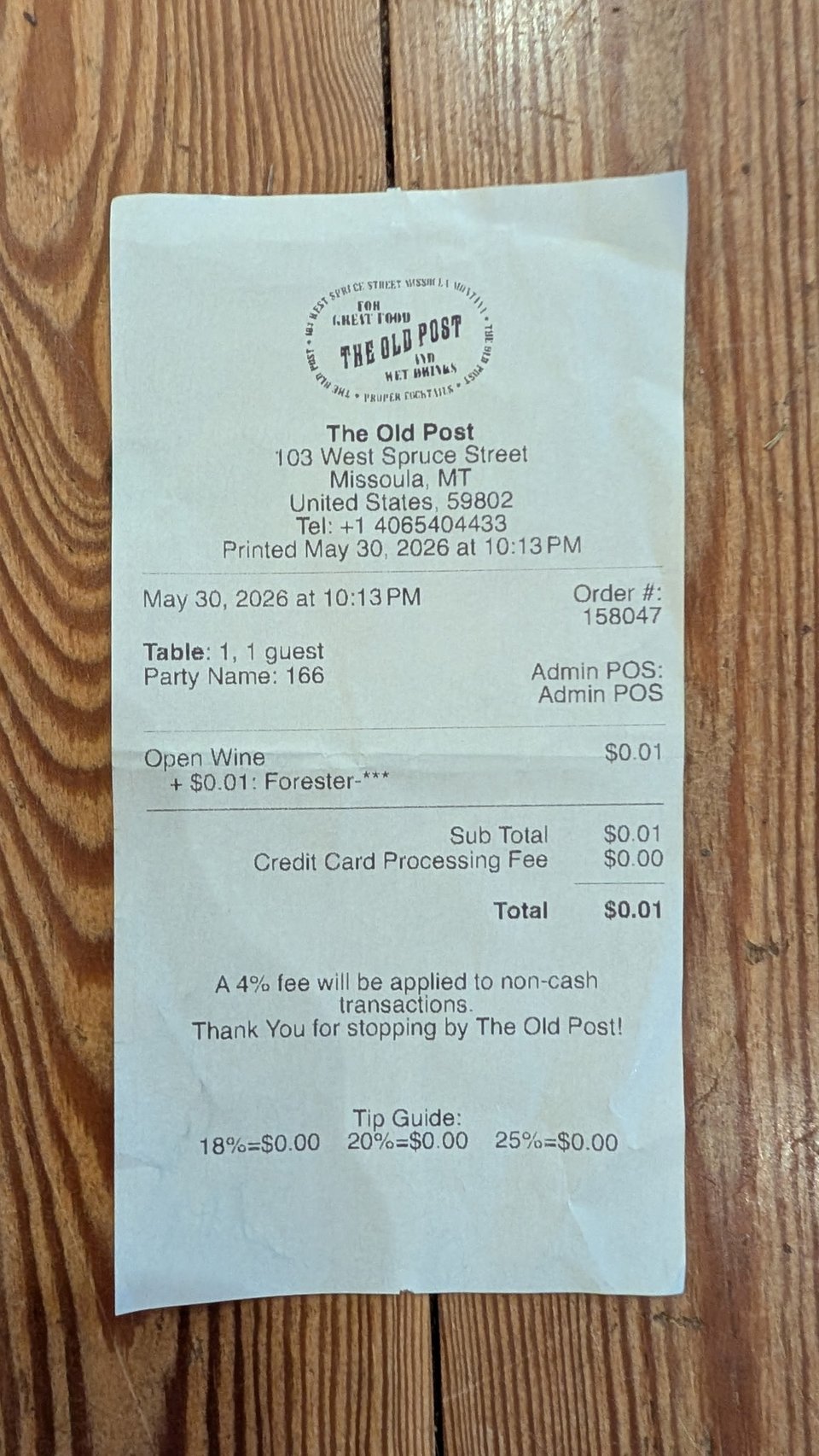 receipts