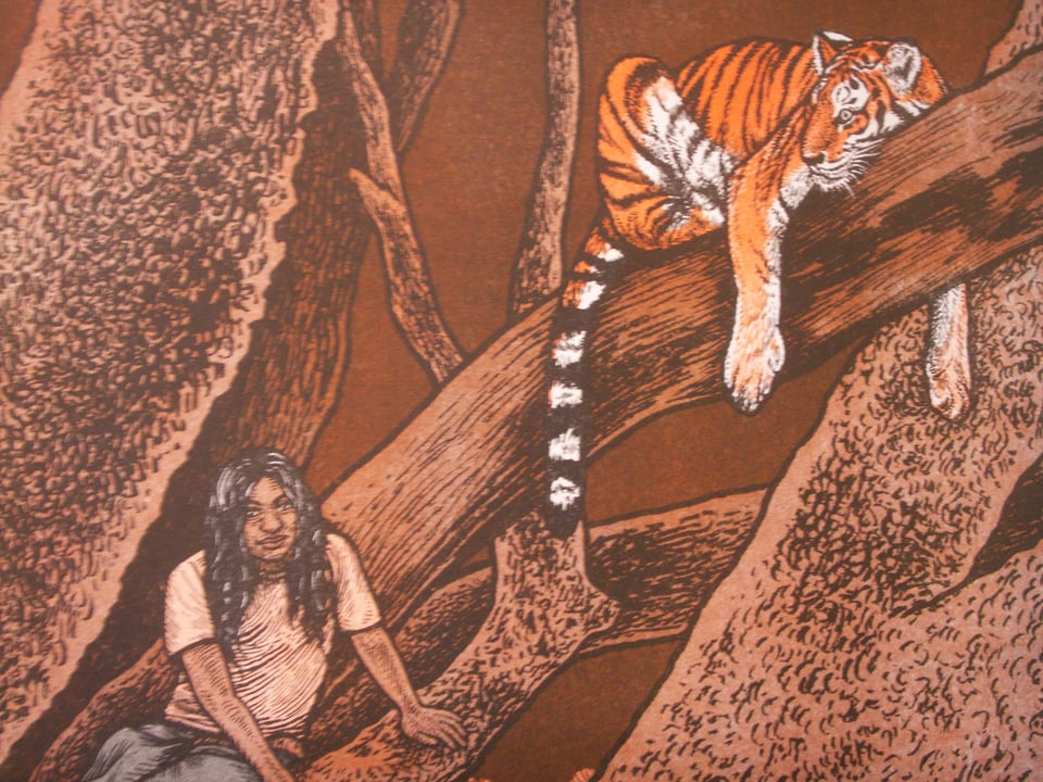 Work by Sanaa Khan for "Respond to Tree," curated by Robin Milliken for Oakland's Confloptus.
