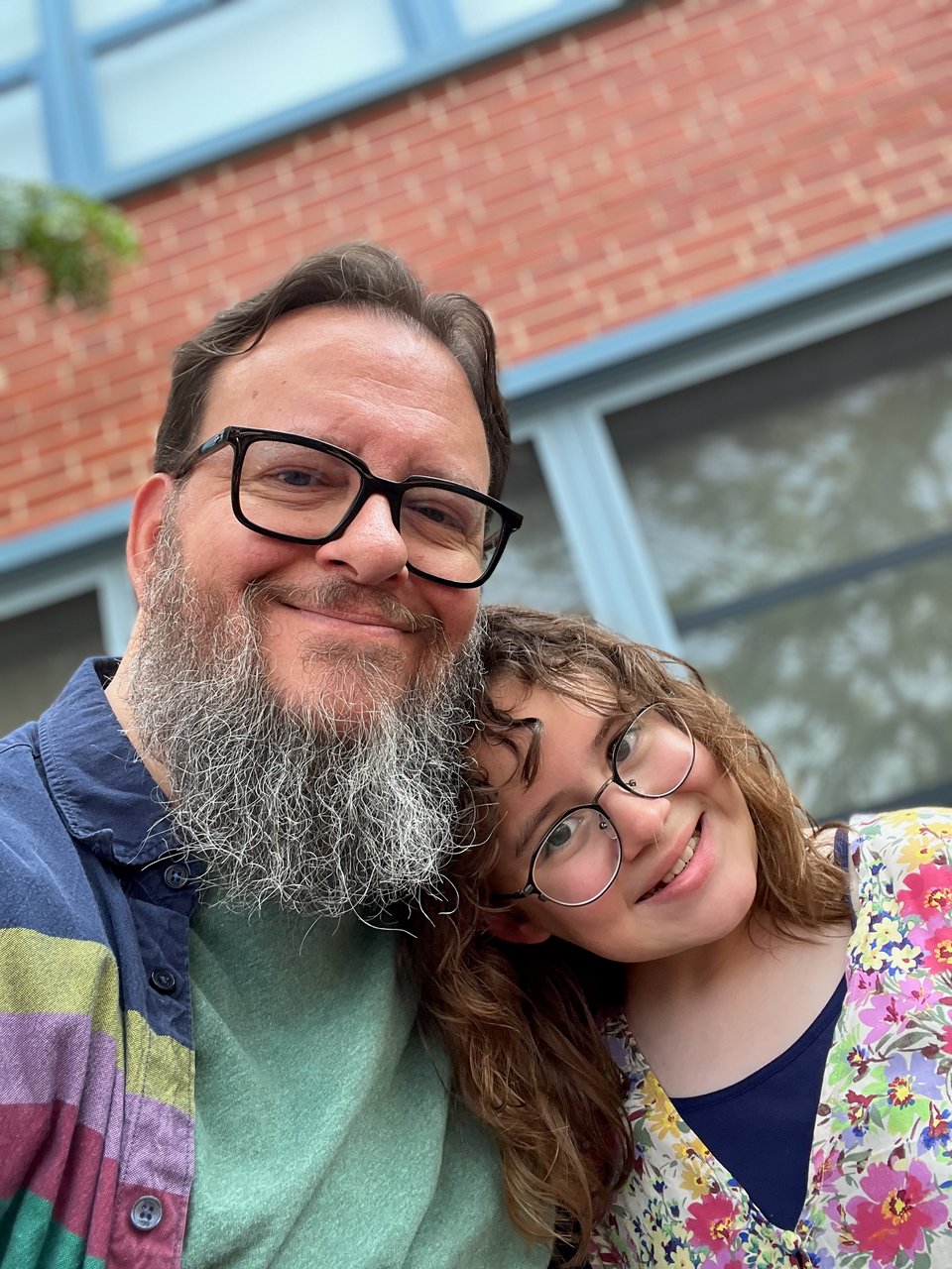 a man and a tweenager girl