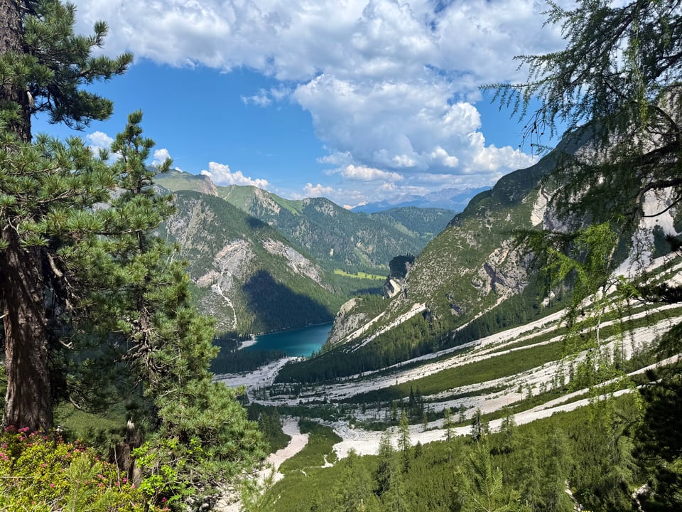 Lago di Braies from a distance