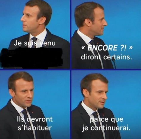 Le casseur du service public qui fais des phrases pour dire qu'il va continuer à faire des trucs