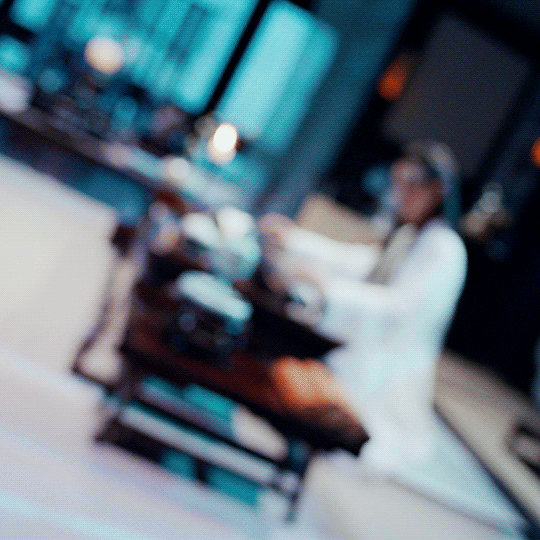 gif of soft focus Lan Wangji playing his guqin