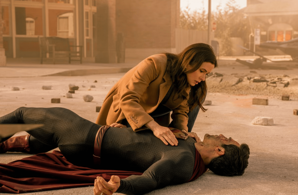 a scene from Superman & Lois, an homage to Superman #75