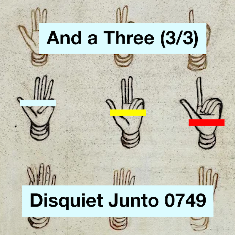 A grid of nine hand-drawn hands plus the name and number of the project