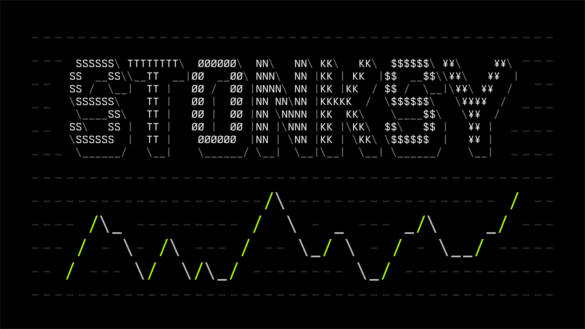ASCII graphic for STONKSY.