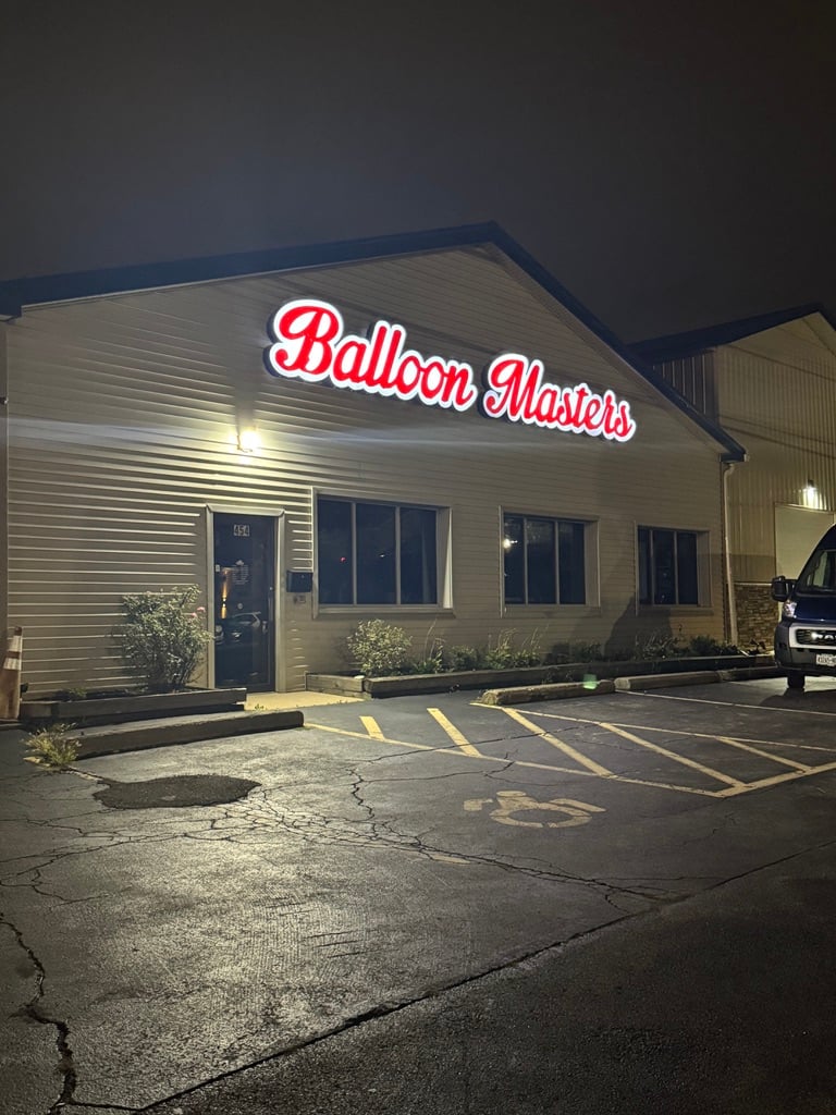 Balloon Masters at night