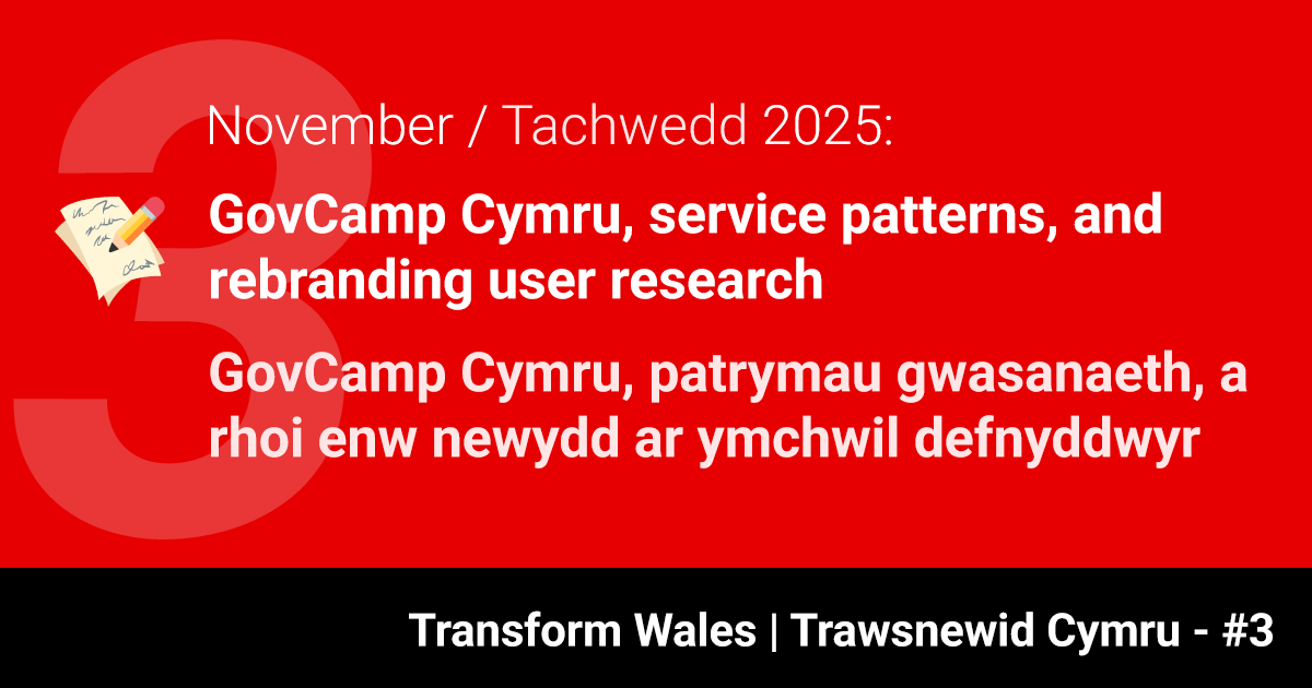 Trawsnewid Cymru | Transform Wales - #3 Tachwedd/November