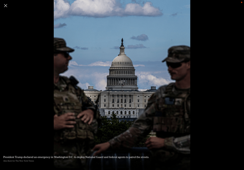 President Trump declared an emergency in Washington D.C. to deploy National Guard and federal agents to patrol the streets