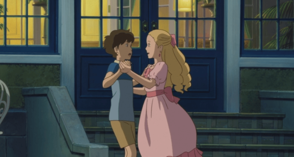 Anna and Marnie dance together.