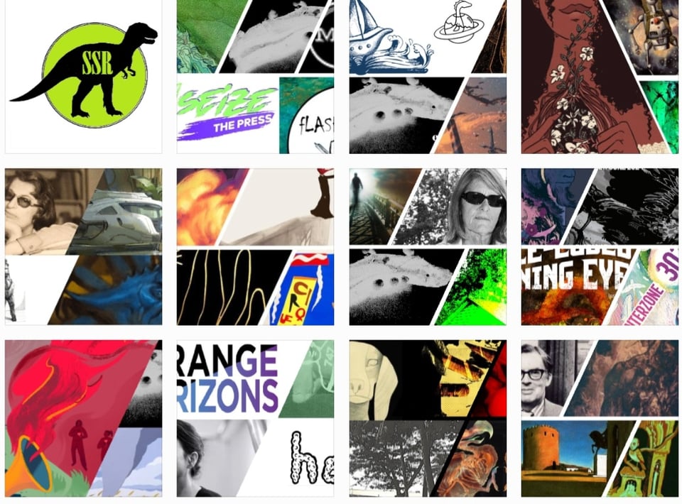 A collage of collages from the Jan-Nov editions of Short Story Rex