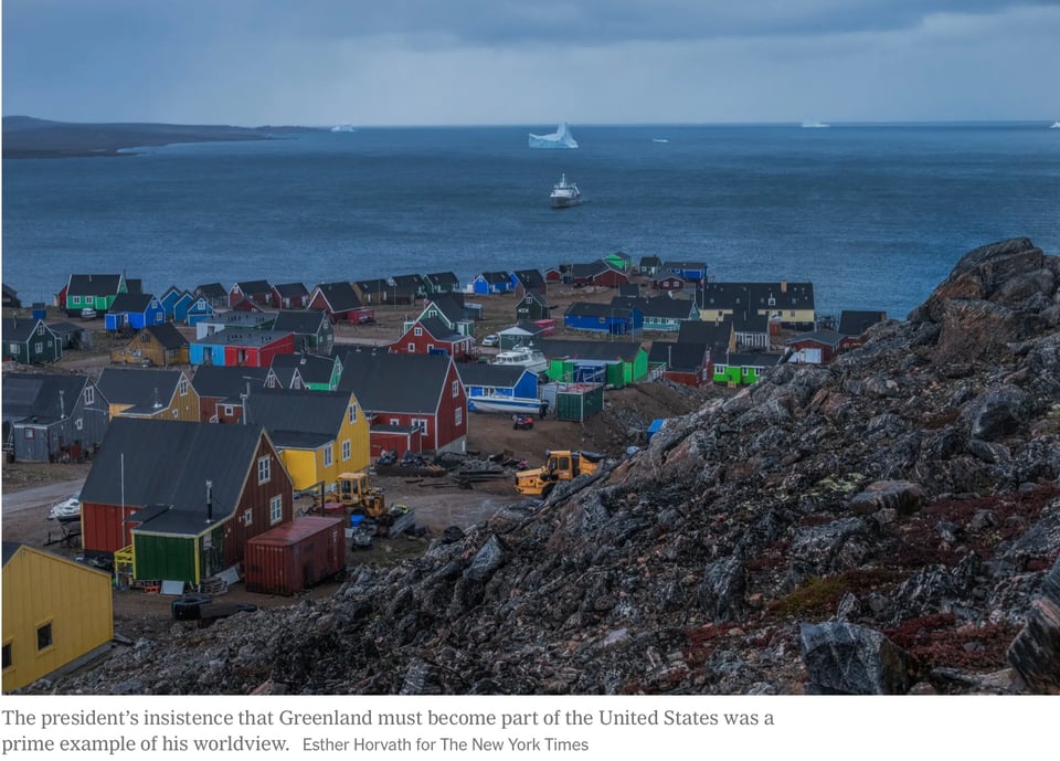 Trump says we must own Greenland