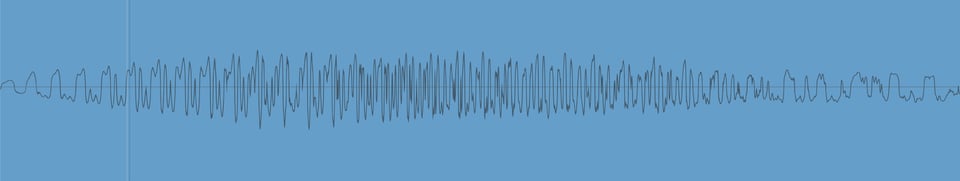 The start of the "one" in Strum Machine's count in, as a waveform
