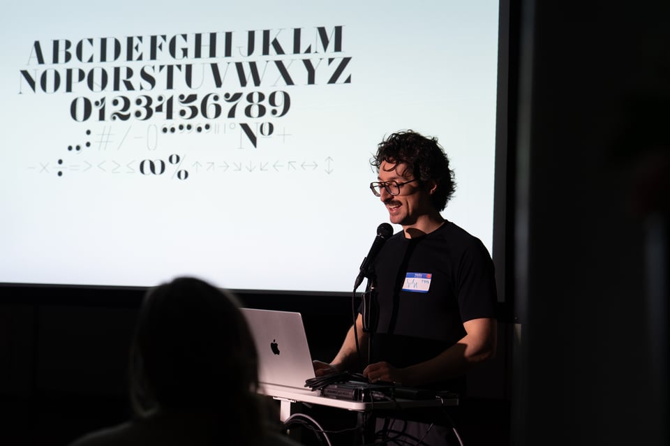 Ivan presenting at In The Making.