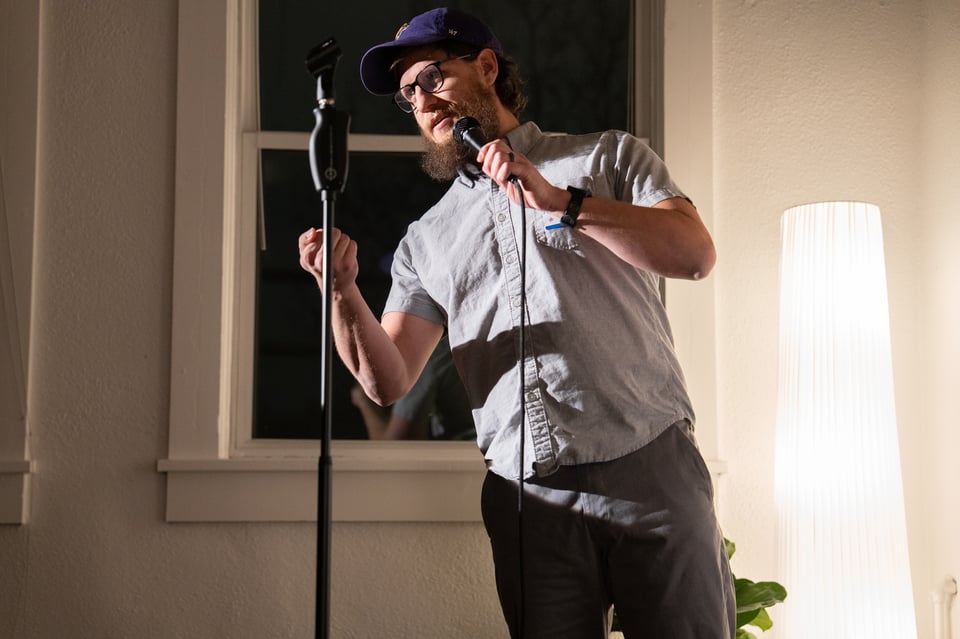 Alex telling a story.