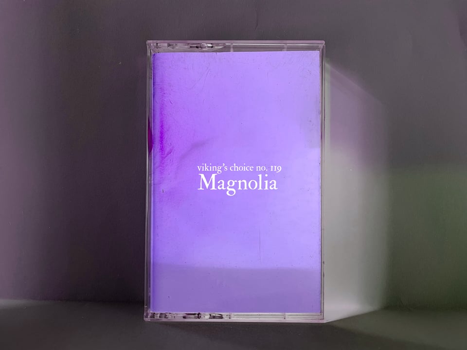 A cassette case with the title Magnolia