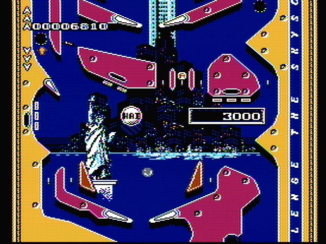 Image of the video pinball game Rollerball.