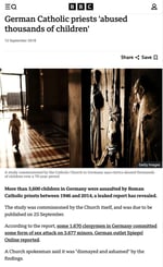 German Catholic priests 'abused thousands of children'