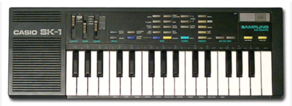 Picture of a Casio SK-1 Sampling Keyboard