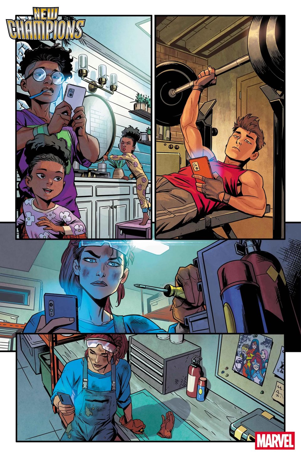 New Champions #1 Interior Art by Ivan Fiorelli & Arthur Hesli