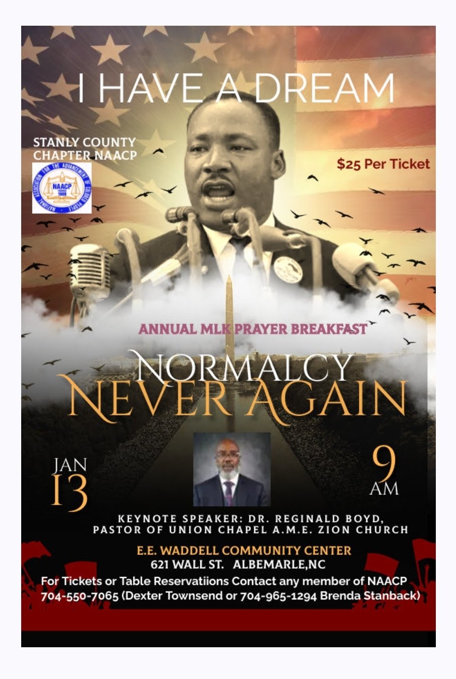 2024 Annual MLK Unity Prayer Breakfast in Albemarle, NC
