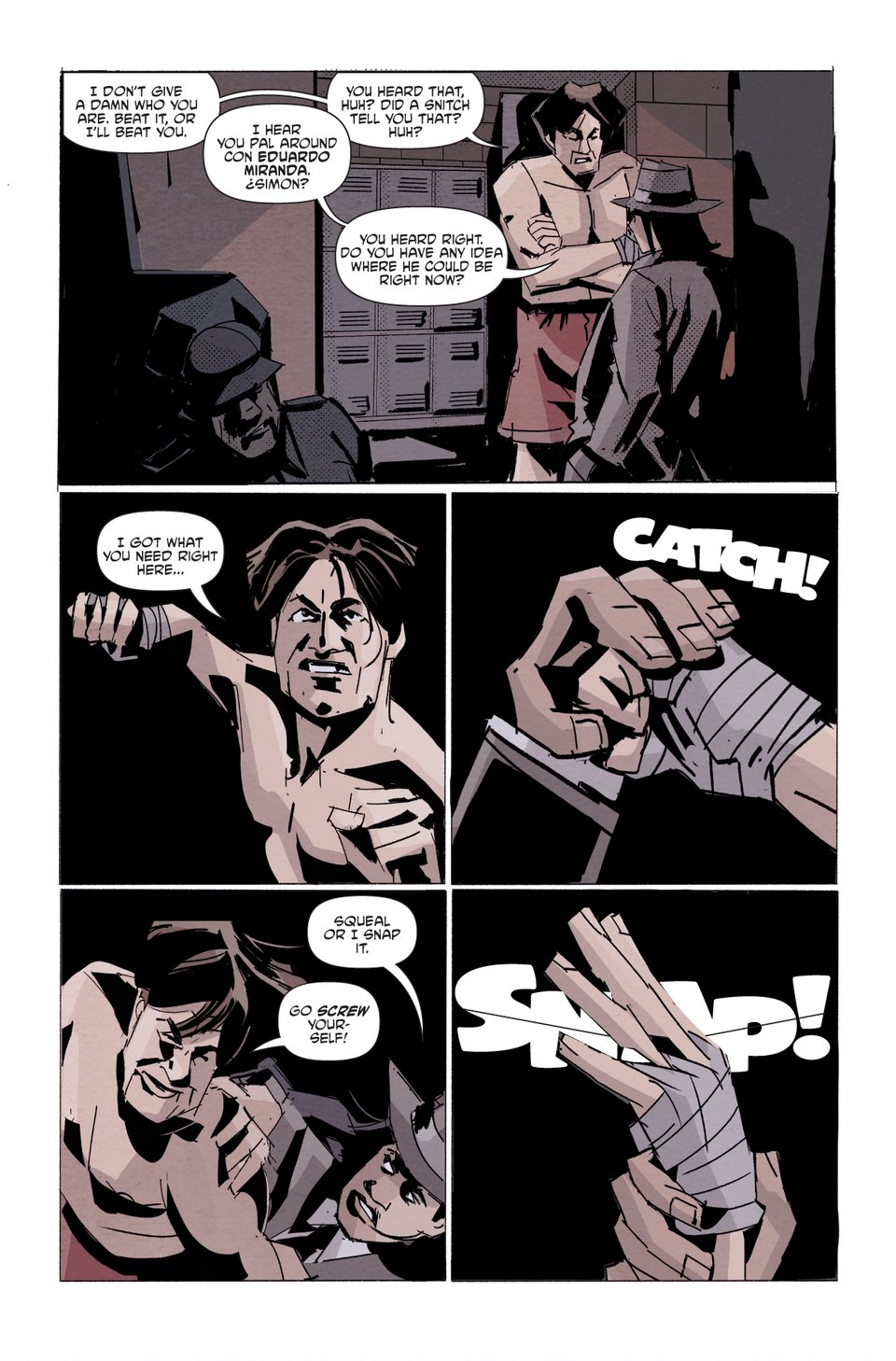 death to pachuco comic book art by rachel merrill and Lee loughridge. written and letter art by henry barajas