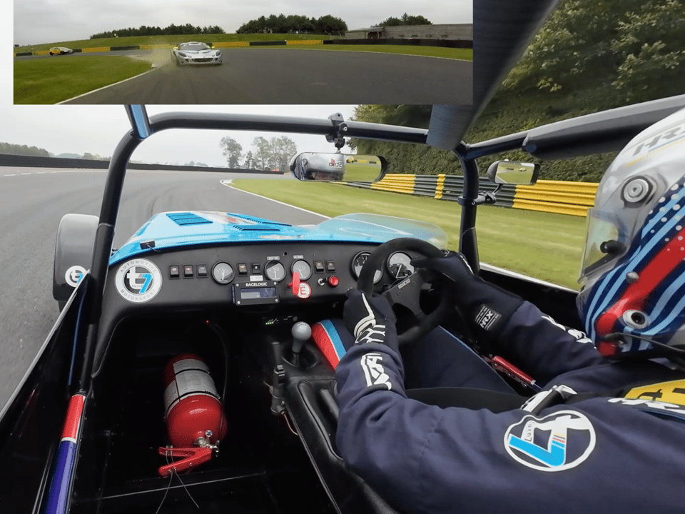 Callum racing our Caterham Sigmax