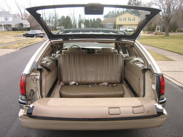 The rear seats of a Buick Roadmaster Estate