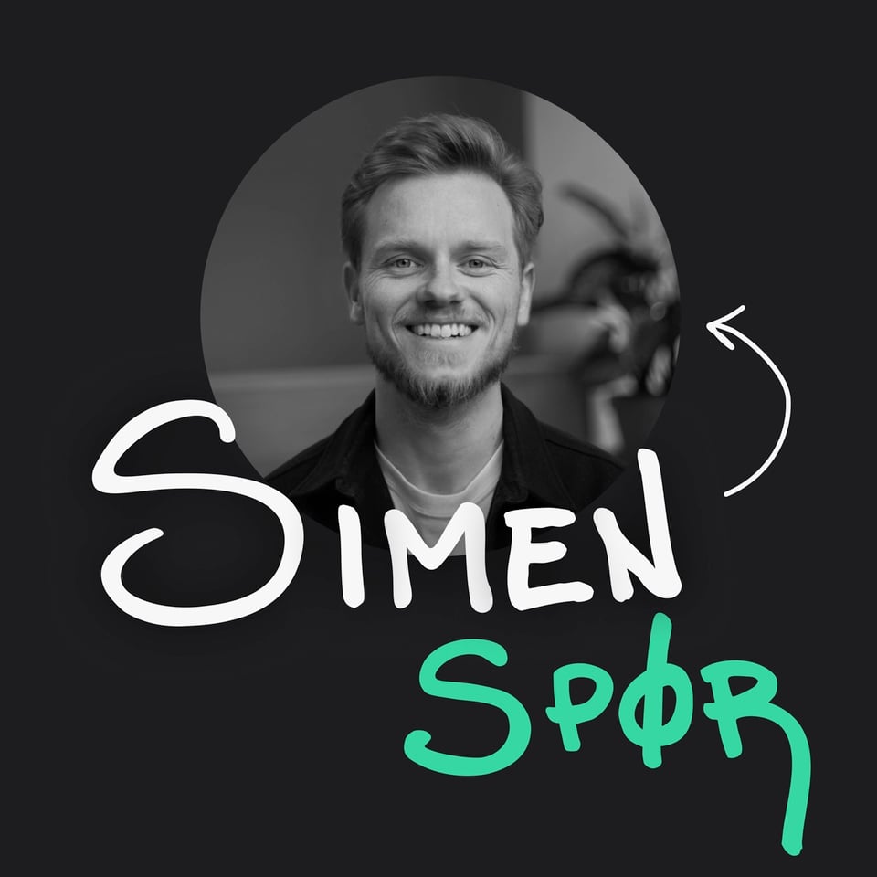Coveret til Simen Spør-podcasten