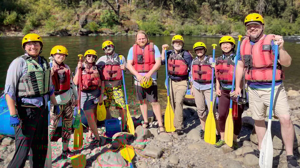 White Water rafting with Explorers