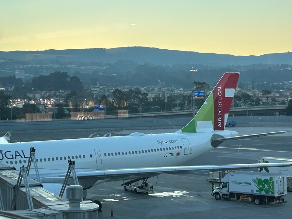 TAP Air Portugal parked at SFO
