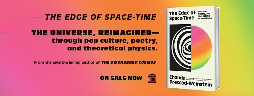 the edge of space-time is on sale now, details at link