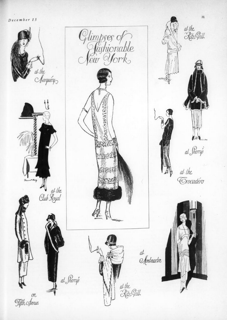 Glimpses of fashionable New York