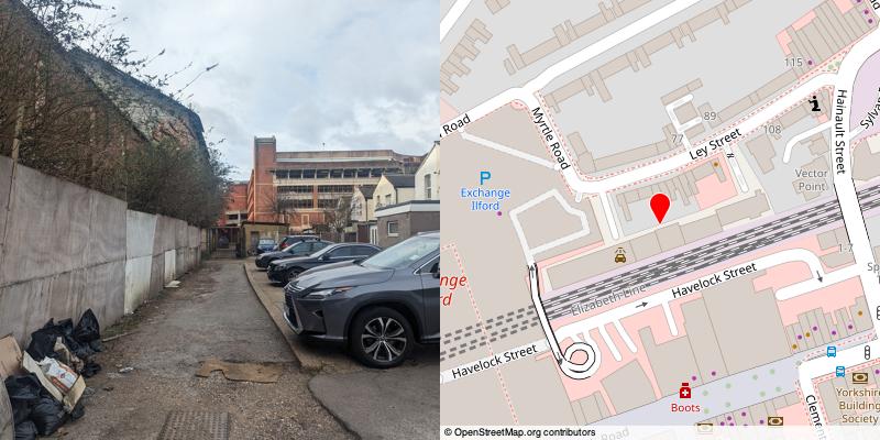 A picture and map of the mews