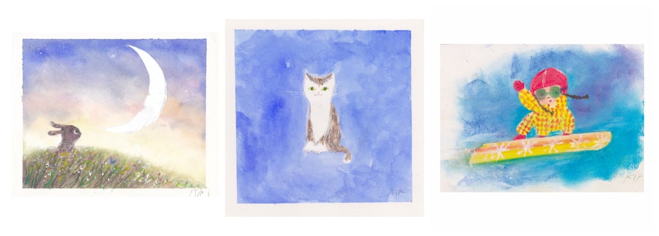 A preview of three new paintings by artist Kip Alizadeh