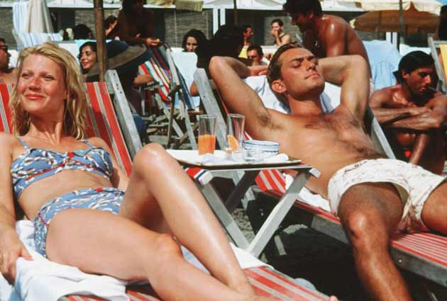 Gwenyth Paltrow and Jude Law lounging poolside in The Talented Mr. Ripley