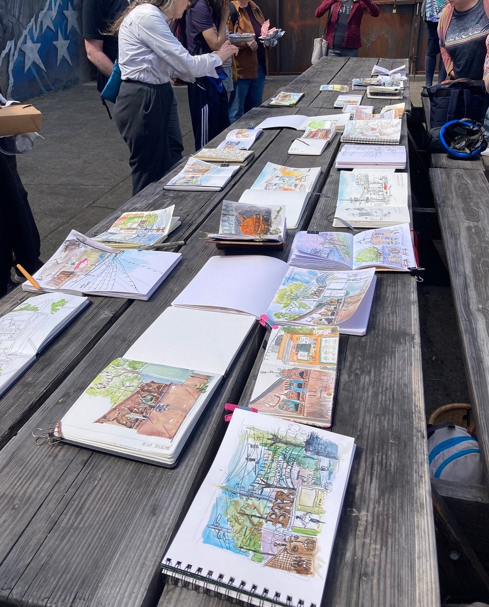 photo of art group meeting
