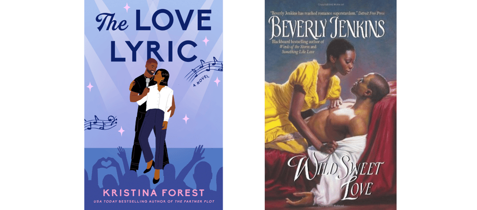 cover images for The Love Lyric by Kristina Forest and Wild Sweet Love by Beverly Jenkins