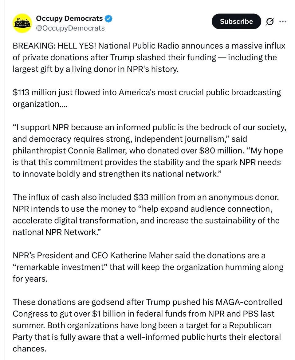 All things considered. This is what happened at NPR.