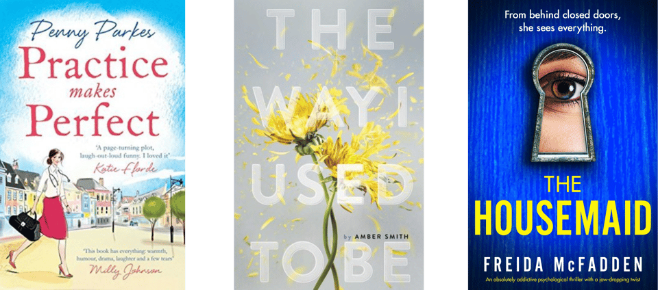 book covers for the three books described below