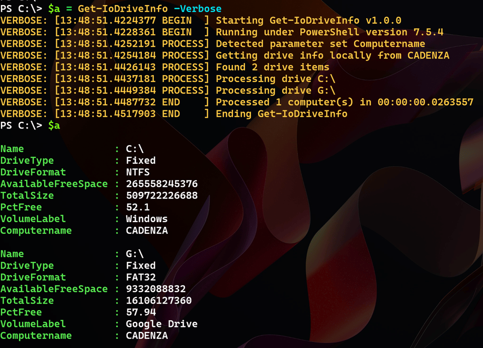 A DriveInfo Solution