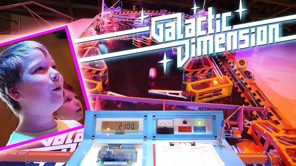 Image of the giant pinball art project Galactic Dimension.