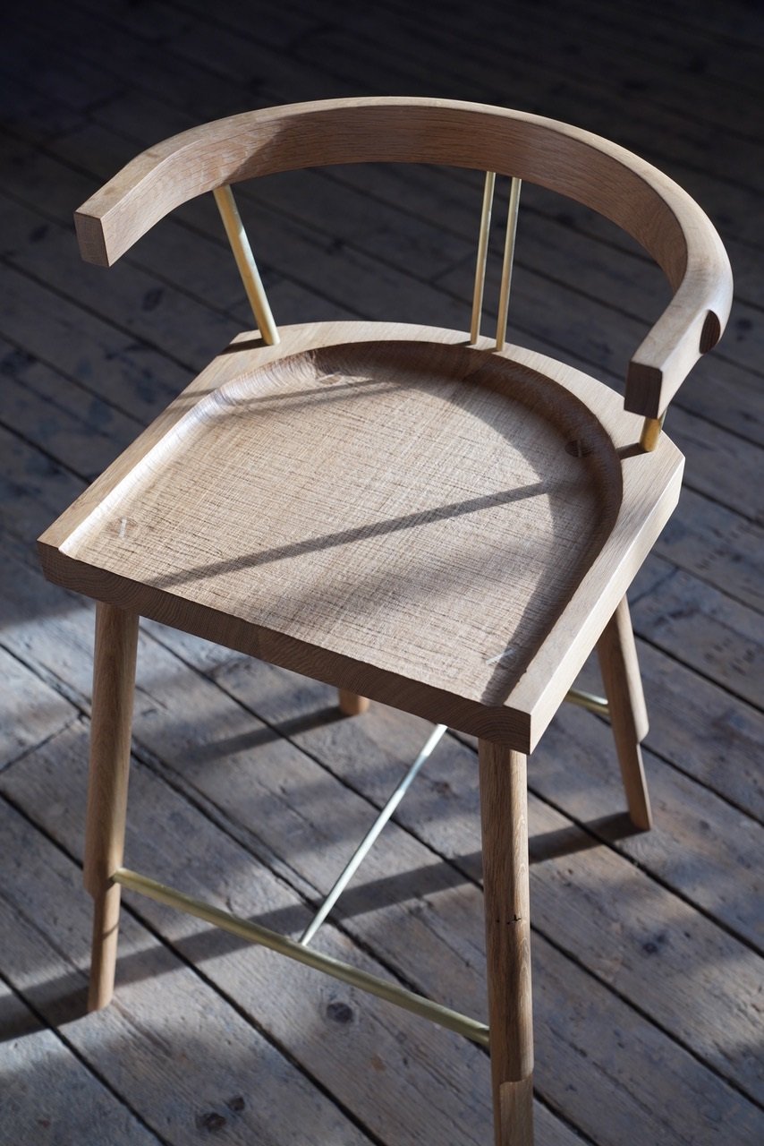 View of the chair from the front