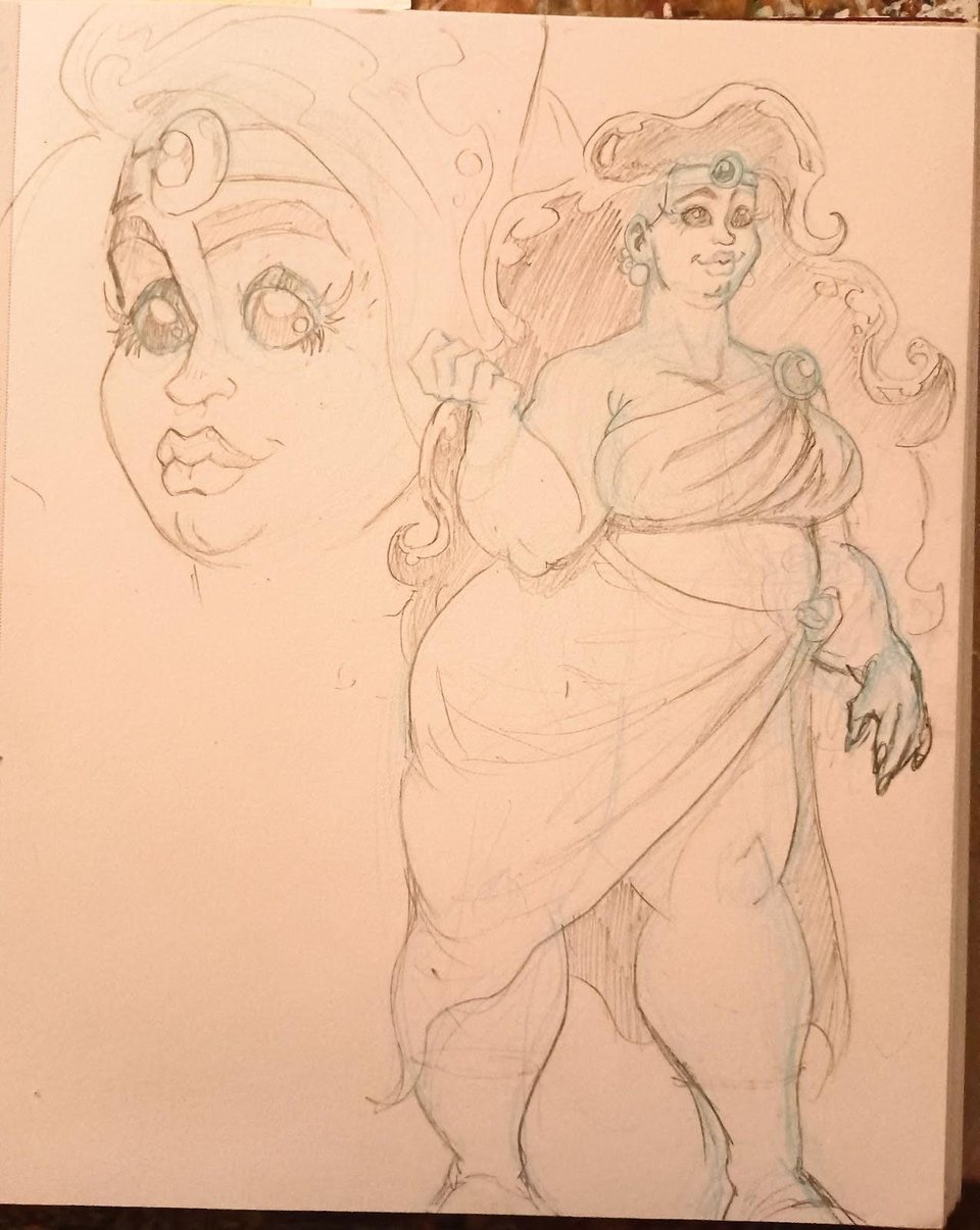 The Moon Woman Sketch