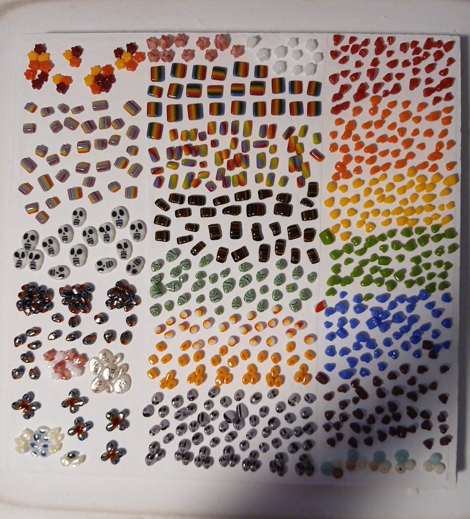 all the glass has polished and rounded a bit