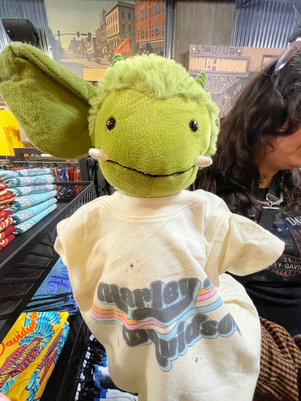 a stuffed yoda