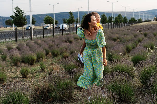 Elara Dress in Floral Field Green