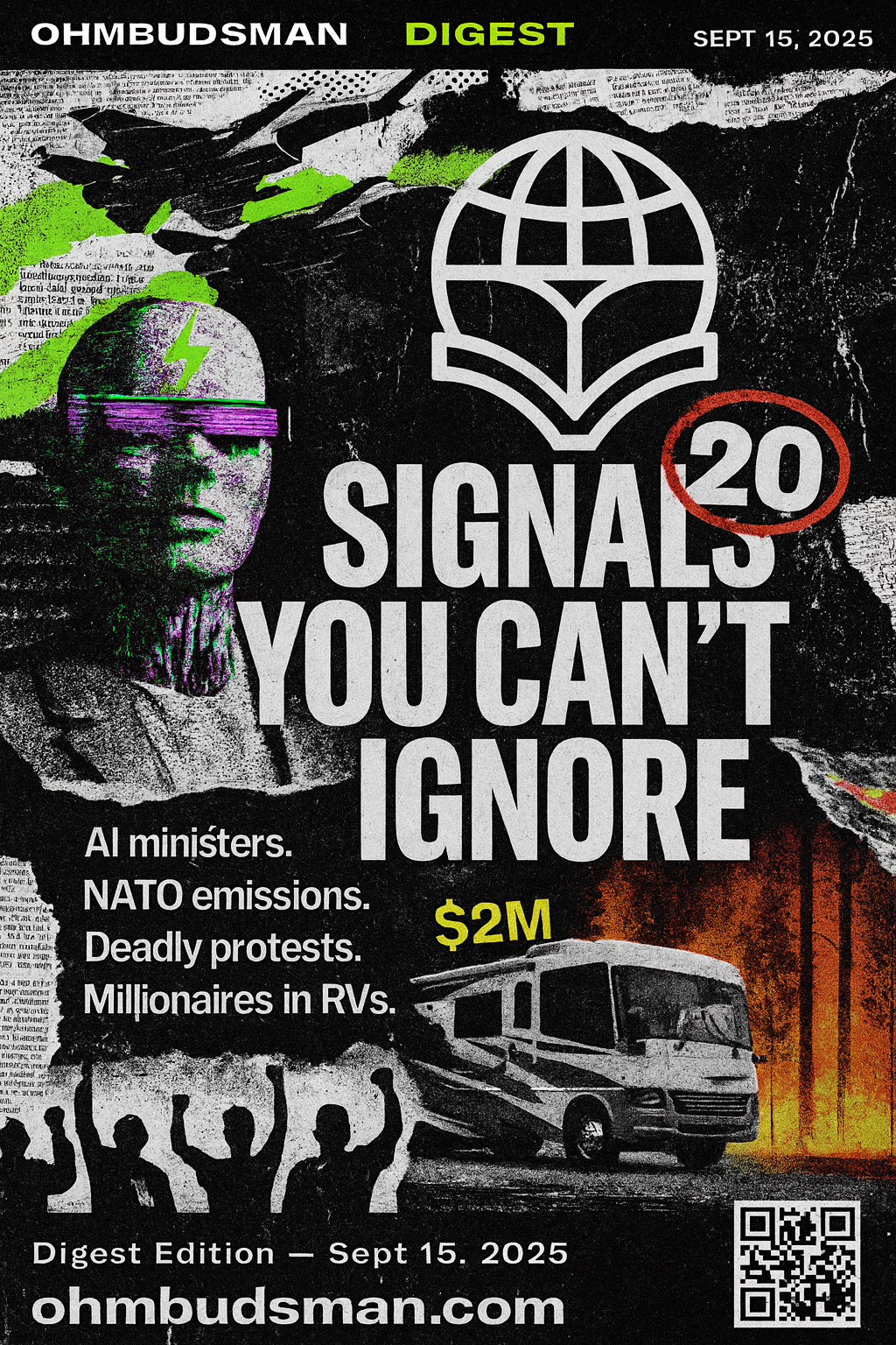 AI Ministers, NATO Emissions, and $2M Motorhomes