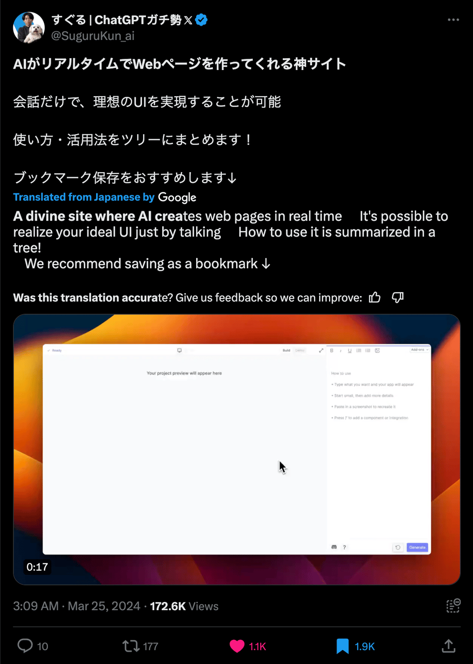 viral tweet about Create